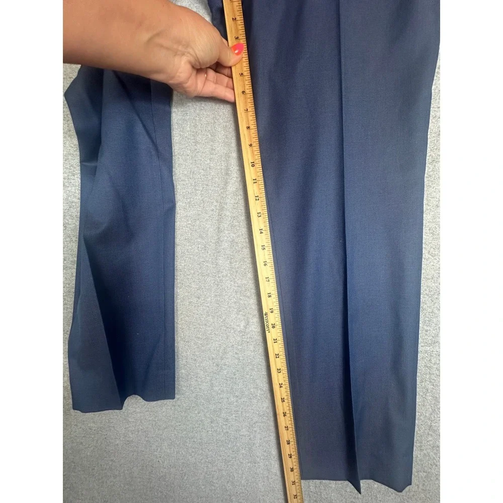 Banana Republic Dress Pants Mens 35x32 Blue Non-Iron Slim Fit Trousers‎